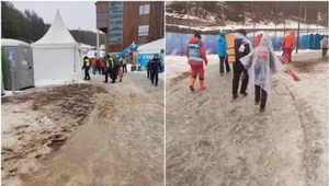 Tak wygląda w środę Granasen, gdzie trwają mistrzostwa świata w narciarstwie klasycznym w Trondheim