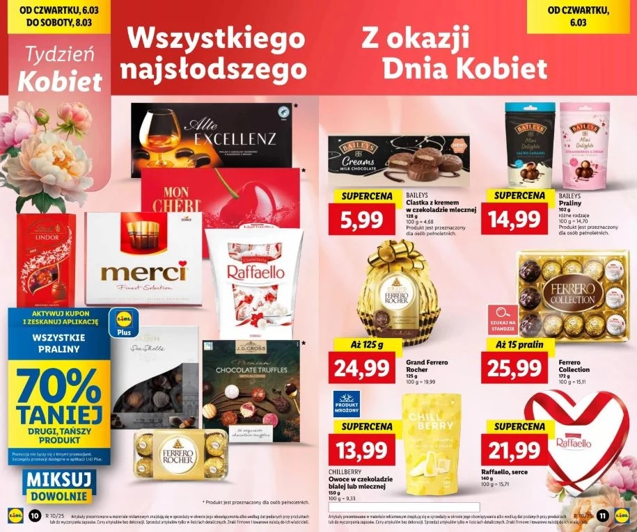 Praliny na Dzień Kobiet 70% taniej w Lidlu!
