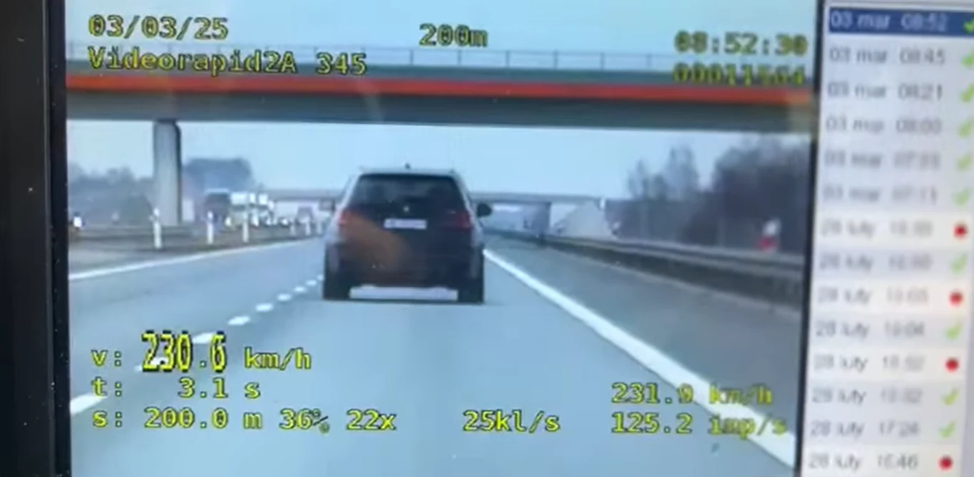 43-latek pędził drogą S8 z prędkością 230 km/h. 43-latek pędził drogą S8 z prędkością 230 km/h.