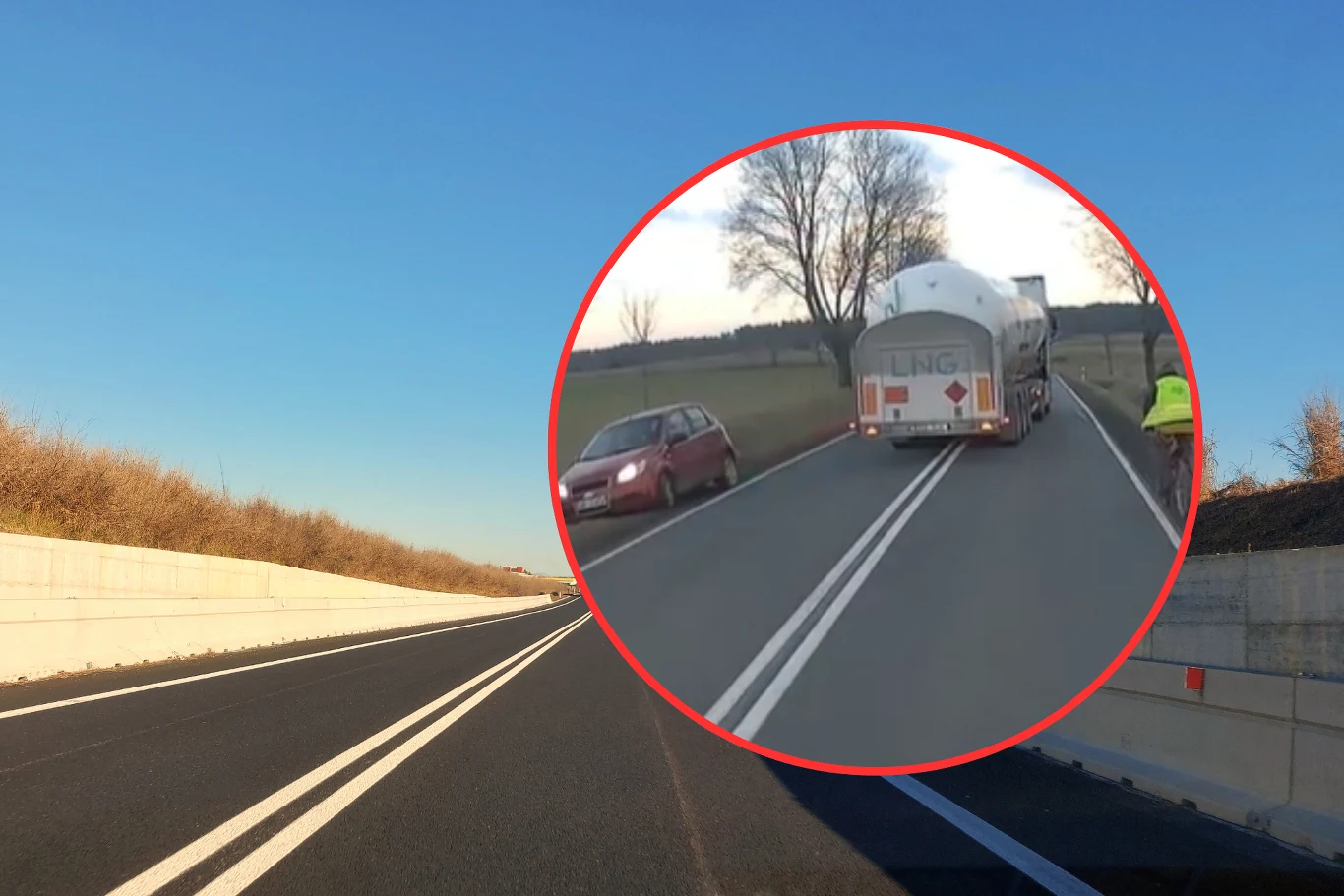 Cysterna wykonała niebezpieczny manewr. O krok od tragedii na drodze Cysterna wykonała niebezpieczny manewr. O krok od tragedii na drodze