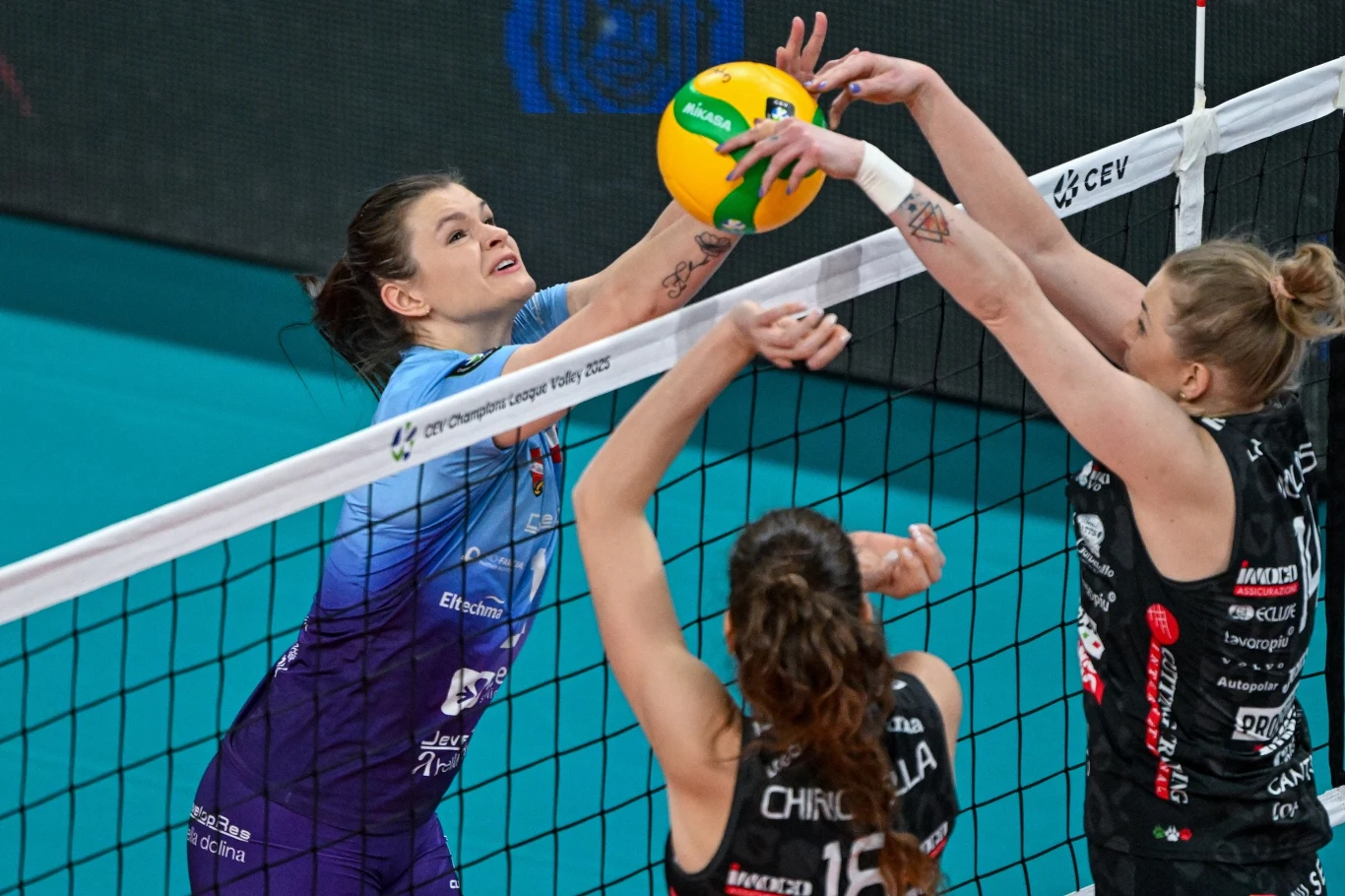 Monika Fedusio kontra blok Conegliano