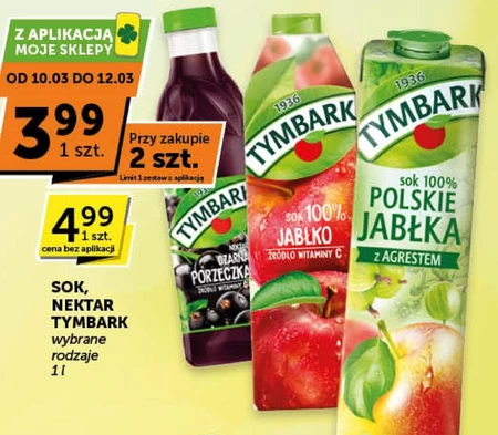 Tymbark Sok 100 % multiwitamina 1 l