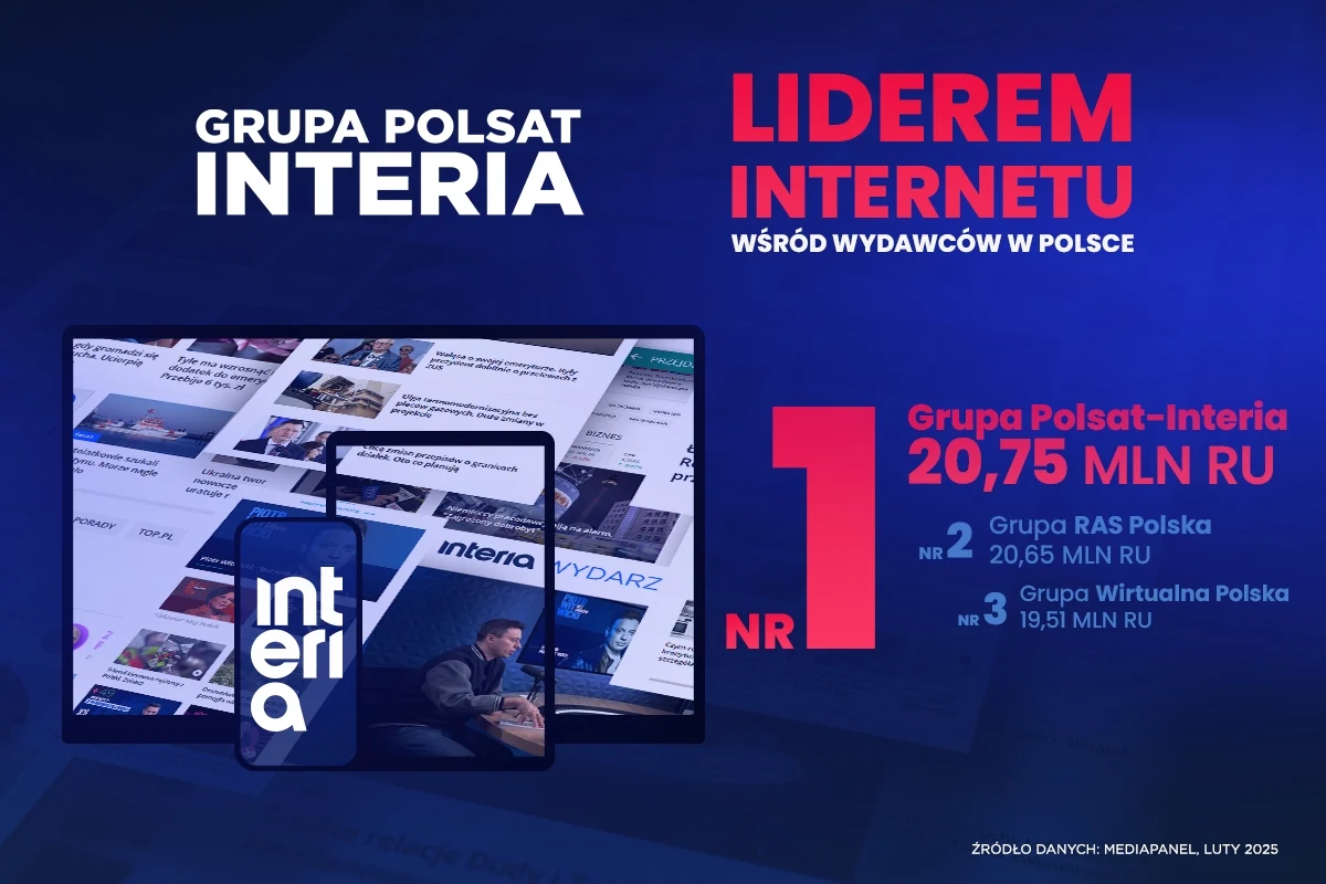 Grupa Polsat-Interia nr 1 wśród polskich wydawców internetowych Grupa Polsat-Interia nr 1 wśród polskich wydawców internetowych