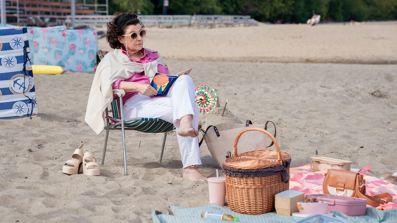 Dorota Kolak w filmie "Oskar, Patka i Złoto Bałtyku", fot. Maciej Skwara