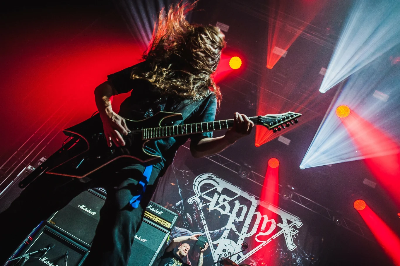 Asphyx podczas ostatniej Metalmanii - Spodek w Katowicach, 2018 r. Asphyx podczas ostatniej Metalmanii - Spodek w Katowicach, 2018 r.