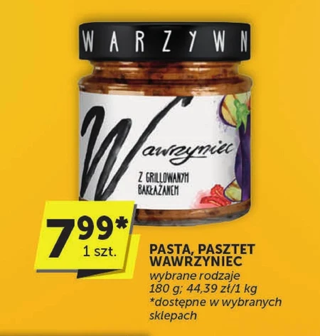 Wawrzyniec Pasta warzywna z grillowanym bakłażanem 180 g