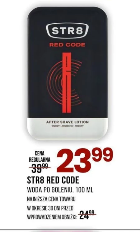 STR8 Red Code Woda po goleniu 100 ml