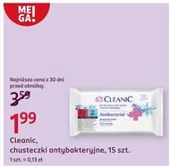 Антибактеріальні серветки Cleanic