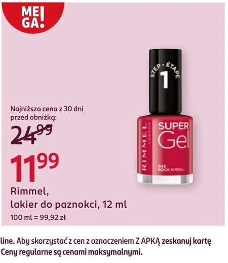 Lakier do paznokci Rimmel