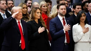 Od lewej: Donald Trump, Melania Trump, J.D. Vance i Usha Vance, która stanęła na czele amerykańskiej delegacji do Turynu 