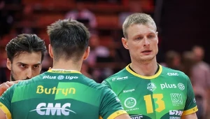 Jurij Gladyr (z prawej) był jedną z najjaśniejszych postaci w drużynie Aluron CMC Warty Zawiercie