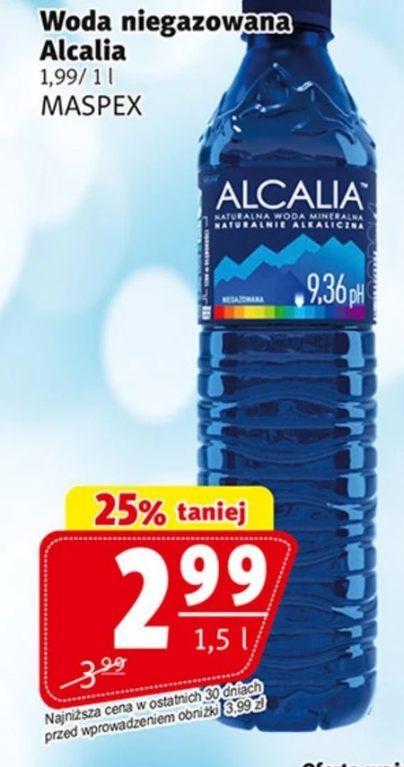 Velingrad Alcalia Naturalna woda mineralna niegazowana 1,5 l