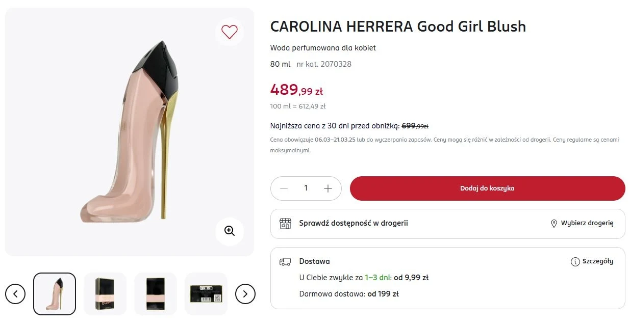 Rossmann oferuje promocję na perfumy Carolina Herrera!