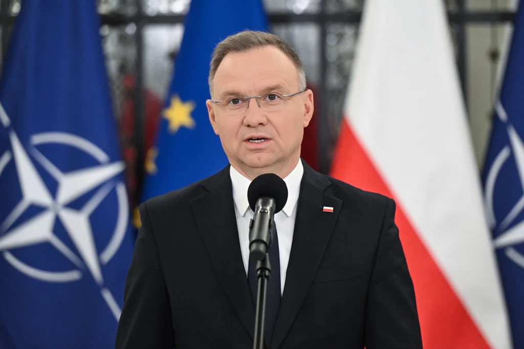 Konferencja prasowa Andrzeja Dudy. Prezydent złożył propozycję zmian w konstytucji Konferencja prasowa Andrzeja Dudy. Prezydent złożył propozycję zmian w konstytucji