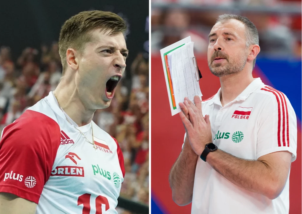 Kamil Semeniuk (L) i Nikola Grbić (P)