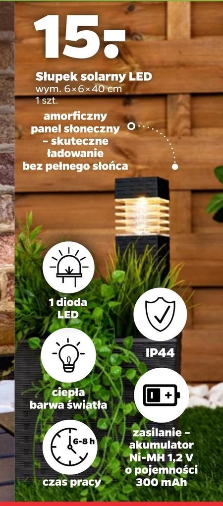 Słupek led Barwa