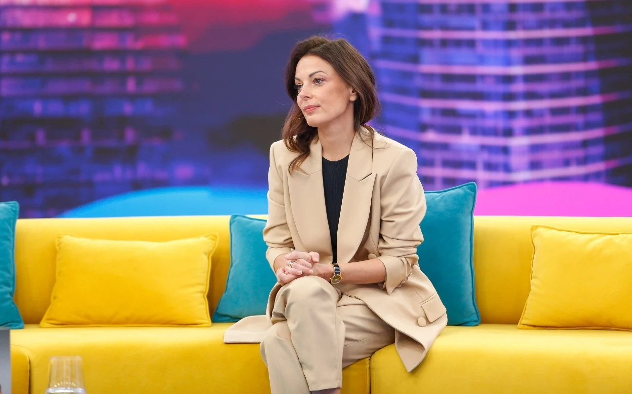 Katarzyna Glinka w "halo tu polsat"