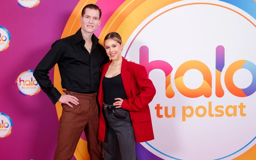 Jacek Jeschke i Maria Jeleniewska w "halo tu polsat"