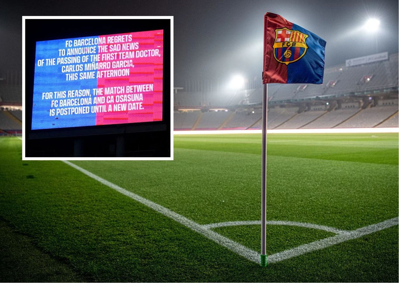 Mecz FC Barcelona odwołany. Zmarł członek sztabu medycznego Mecz FC Barcelona odwołany. Zmarł członek sztabu medycznego