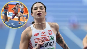 Ewa Swoboda w finale HME finiszowała jako czwarta (w kółeczku)