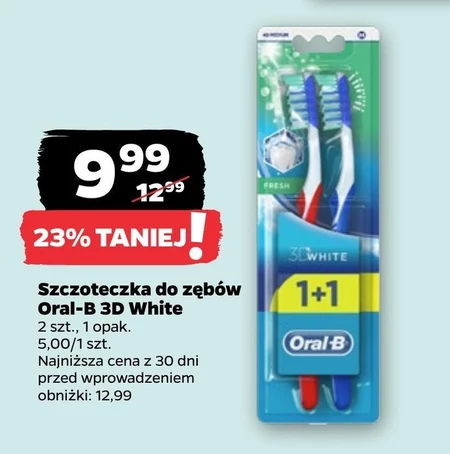 Oral-B Advantage 3DWhite Szczoteczka manualna do zębów, średnia, rozmiar 40