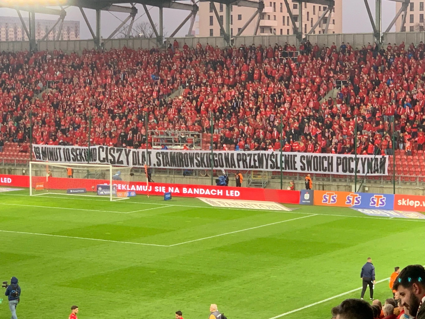 Protest kibiców Widzewa