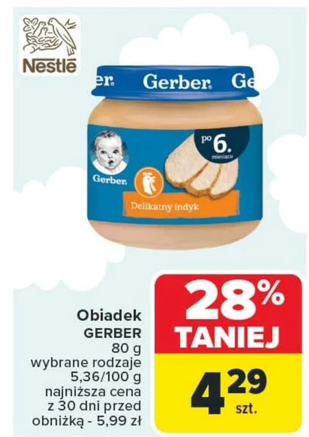 Gerber Dynia dla niemowląt po 4. miesiącu 80 g