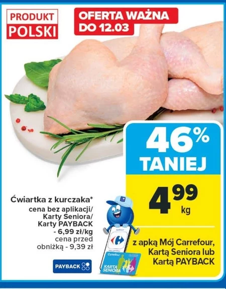 Ćwiartka z kurczaka Carrefour