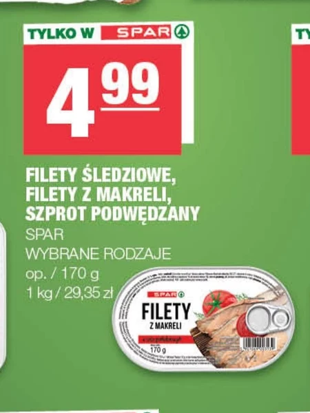 Filety śledziowe SPAR