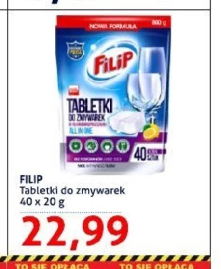 Tabletki do zmywarki Filip