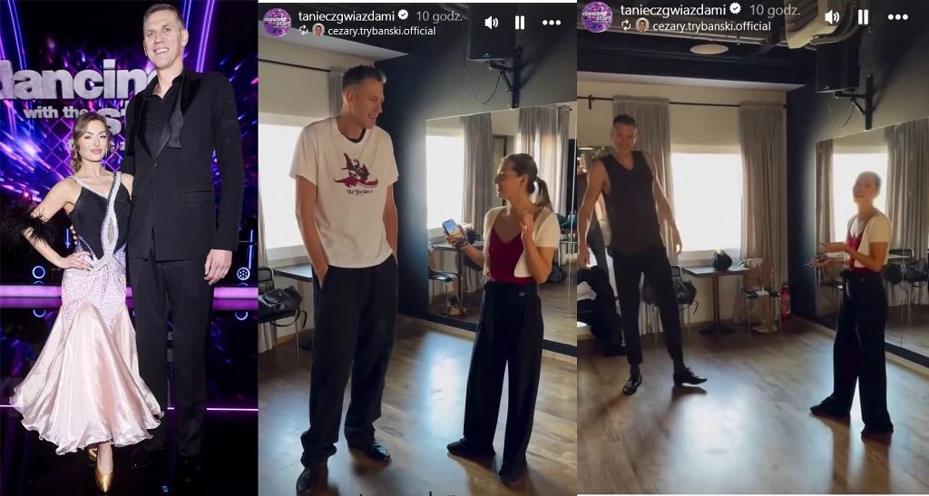 Spodnie taneczne okazały się za małe na Cezarego Trybańskiego
