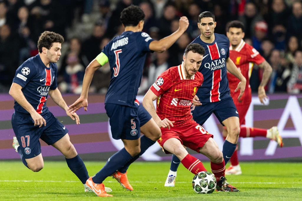 Pierwszy mecz Liverpool - PSG w /18 finału LM 2024/25 Pierwszy mecz Liverpool - PSG w /18 finału LM 2024/25
