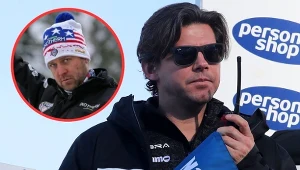 Magnus Brevig, a w kółku Bine Norcić (Guliverimage/Vladimir Fedorenko)