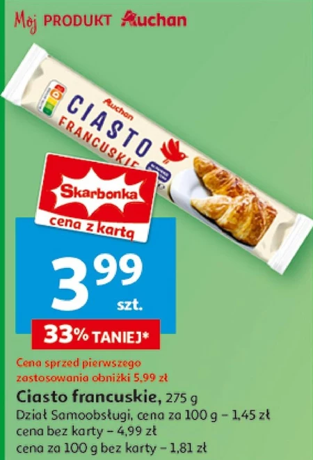 Ciasto francuskie Auchan