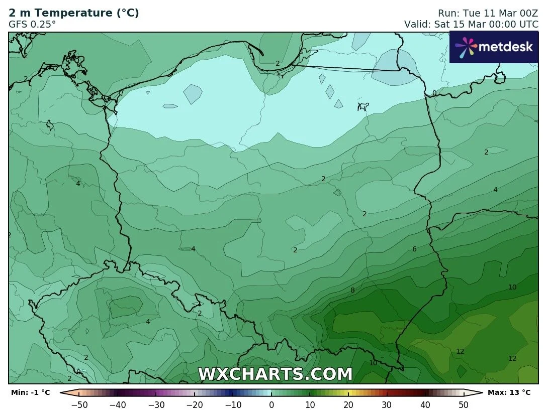 W nocy z piątku na sobotę w północnej Polsce może być mroźnie. IMGW planuje wydać alerty związane z przymrozkami dla połowy kraju