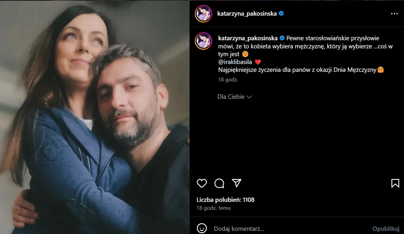 Katarzyna Pakosińska pokazała się z mężem /https://www.instagram.com/katarzyna_pakosinska/