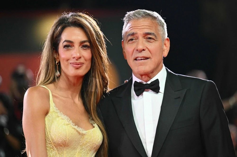 George Clooney i jego żona Amal Clooney