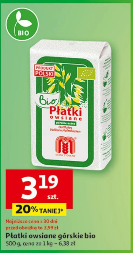 Płatki owsiane Bio