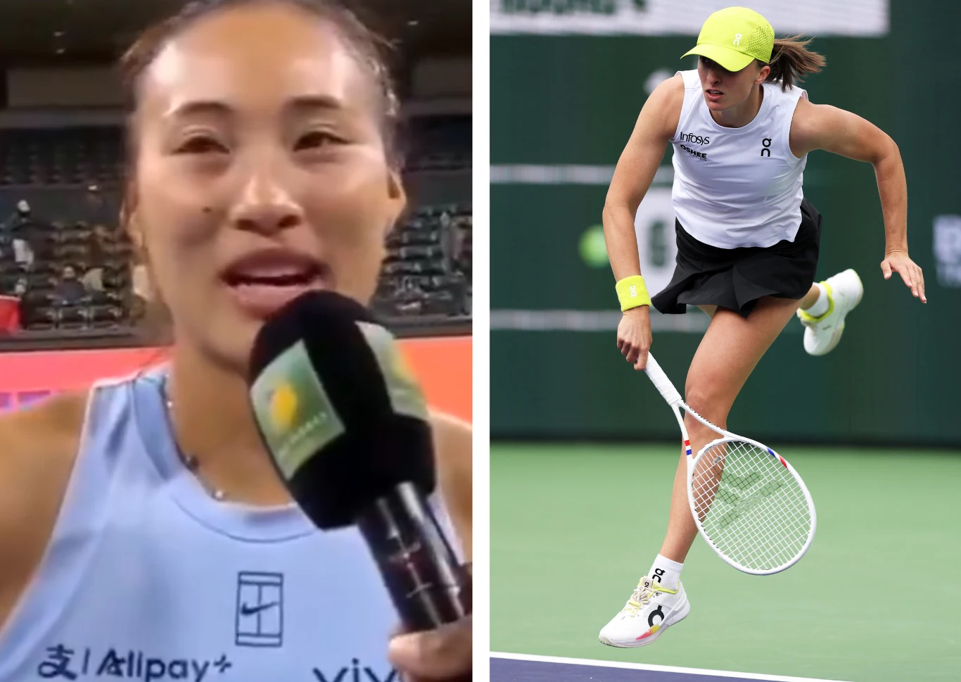 Qinwen Zheng i Iga Świątek