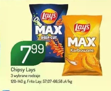 Lay's Max Chipsy ziemniaczane karbowane solone 120 g