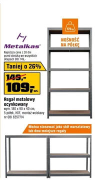 Regał Metalkas