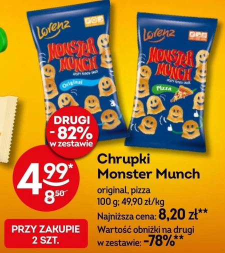 Monster Munch Original Chrupki ziemniaczane 100 g