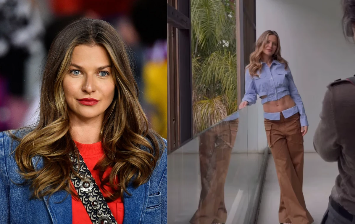 Anna Lewandowska pozuje na sesji zdjęciowej