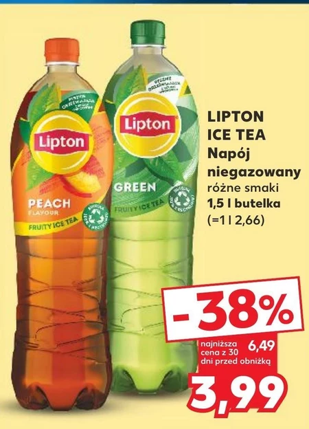 Lipton Ice Tea Green Napój niegazowany z ekstraktem zielonej herbaty 1,5 l