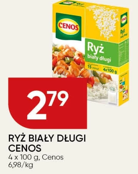 Cenos Ryż biały długi 400 g (4 torebki)