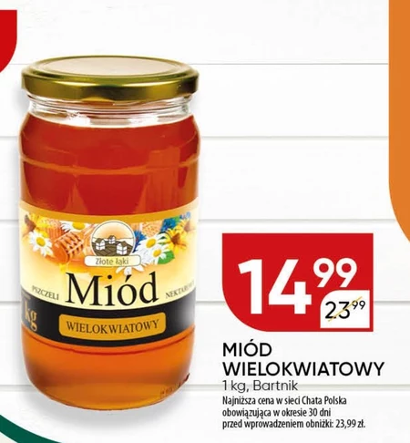 Złote łąki Miód pszczeli nektarowy lipowy 1 kg