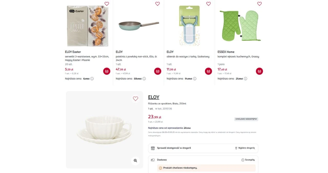 Promocja na wiosenne akcesoria i naczynia do kuchni! Rossmann kusi niskimi cenami!