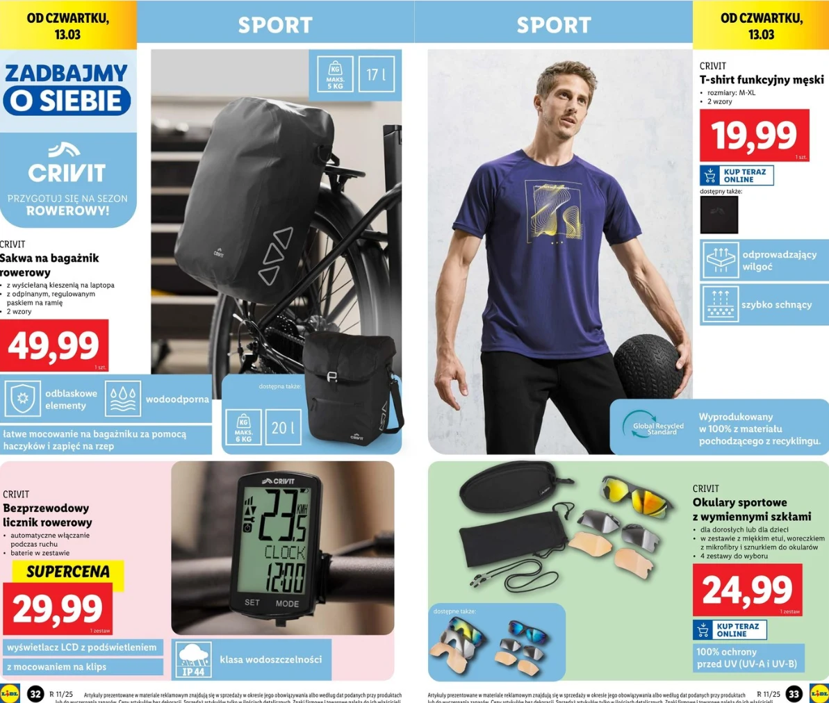 Te rzeczy przydadzą Ci się na wiosnę! Lidl przecenia akcesoria sportowe! Te rzeczy przydadzą Ci się na wiosnę! Lidl przecenia akcesoria sportowe!