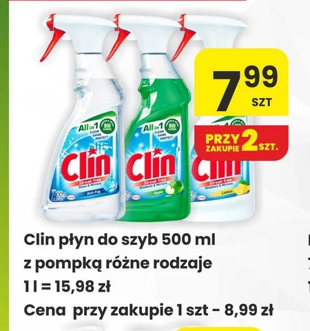 Płyn do mycia szyb Clin