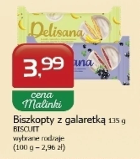 Biszkopty z galaretką Delisana